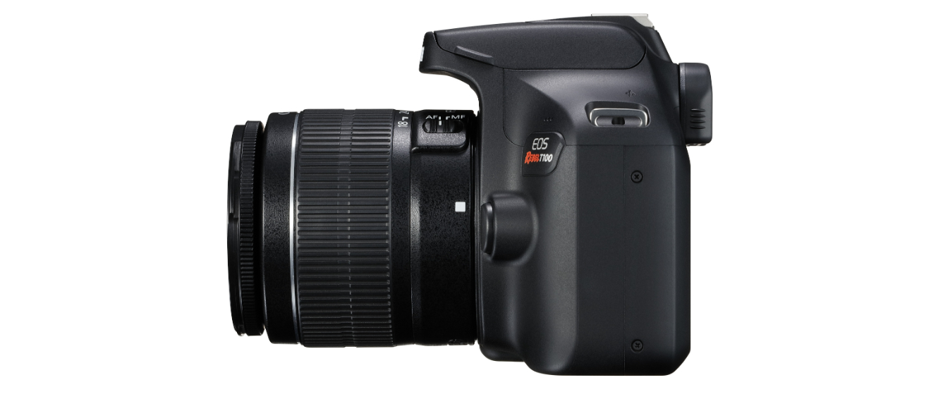Cámara Canon EOS Rebel T100, DSLR, 18.0MP, Wi-Fi